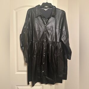 Boutique faux leather dress. Judifl brand. 3x size